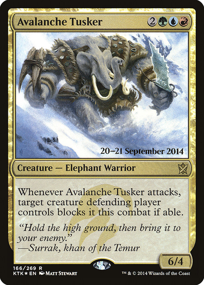 Avalanche Tusker [Khans of Tarkir Prerelease Promos] | Red Riot Games CA