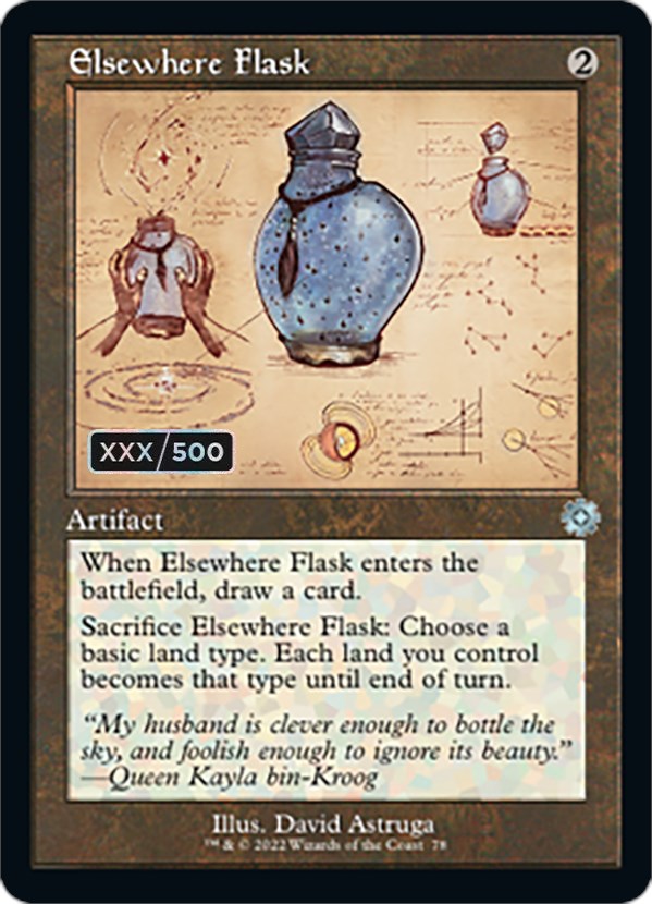 Elsewhere Flask (Retro Schematic) (Serialized) [The Brothers' War Retro Artifacts] | Red Riot Games CA
