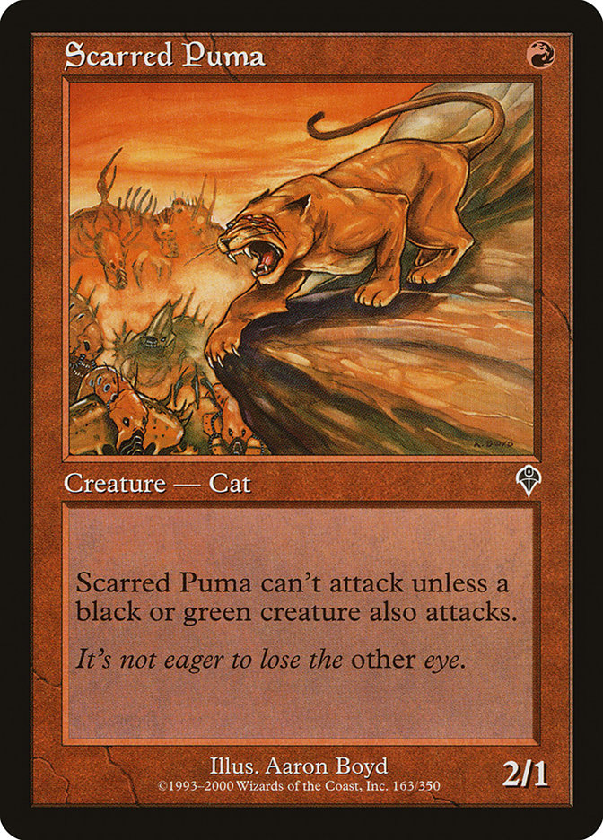 Scarred Puma [Invasion] | Red Riot Games CA