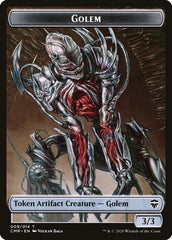 Golem // Zombie Double-Sided Token [Commander Legends Tokens] | Red Riot Games CA