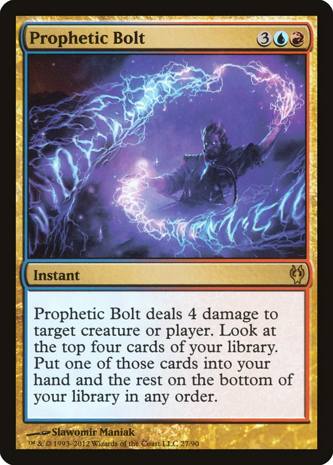 Prophetic Bolt [Duel Decks: Izzet vs. Golgari] | Red Riot Games CA