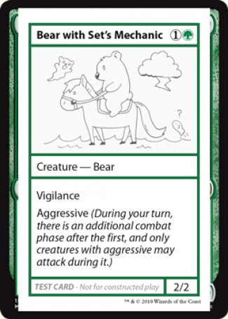 Bear with Set's Mechanic (2021 Edition) [Mystery Booster Playtest Cards] | Red Riot Games CA