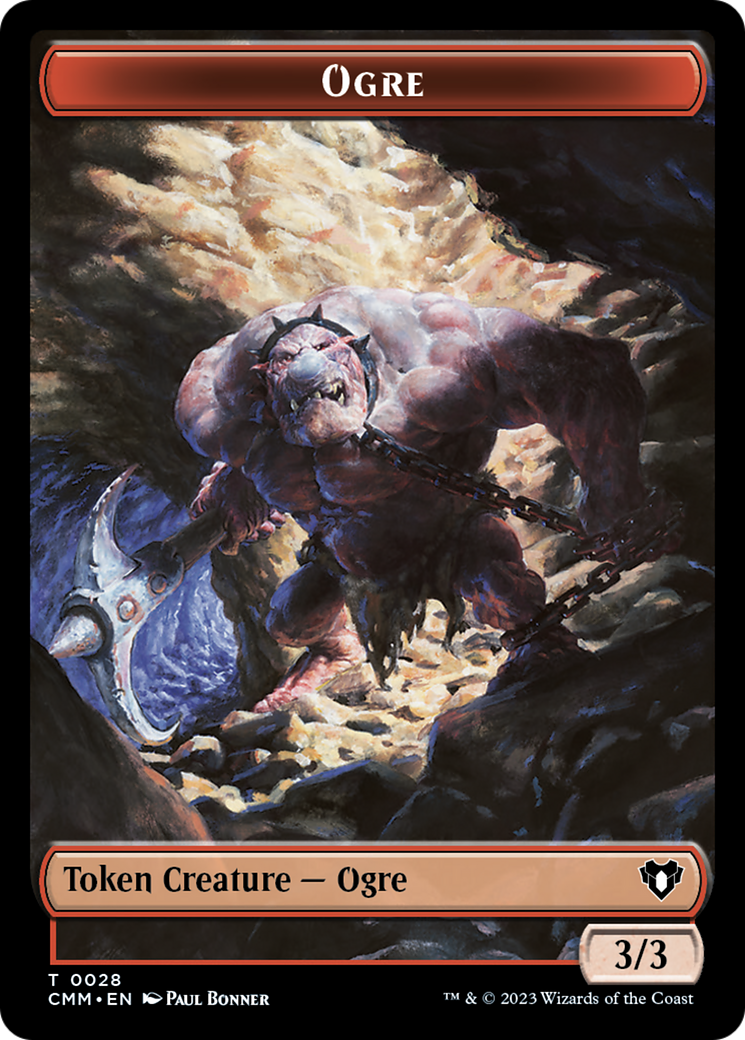 Treasure // Ogre Double-Sided Token [Commander Masters Tokens] | Red Riot Games CA