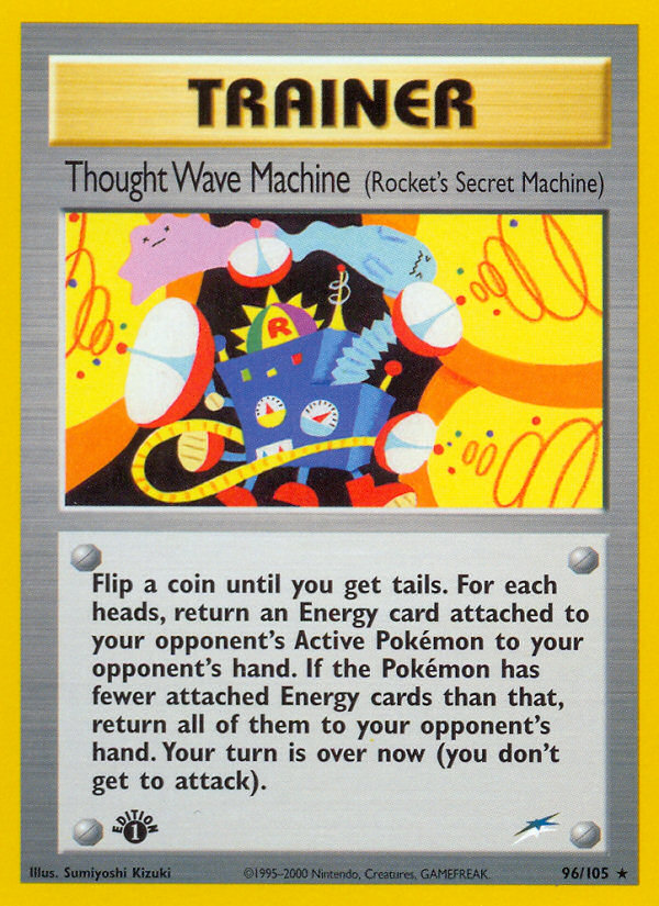 Thought Wave Machine (96/105) (Rocket's Secret Machine) [Neo Destiny 1st Edition] | Red Riot Games CA