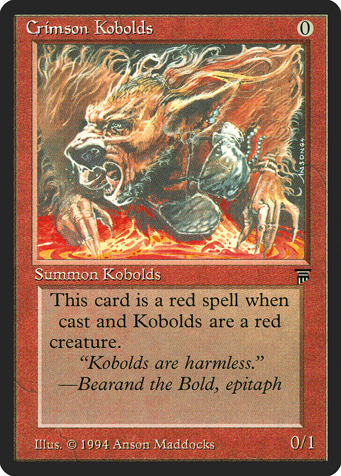 Crimson Kobolds [Legends] | Red Riot Games CA