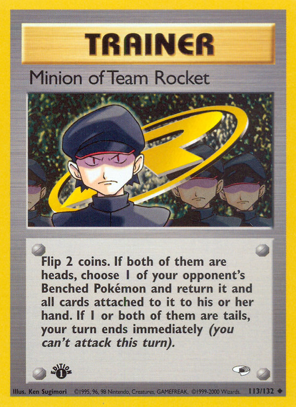 Minion of Team Rocket (113/132) [Gym Heroes 1st Edition] | Red Riot Games CA