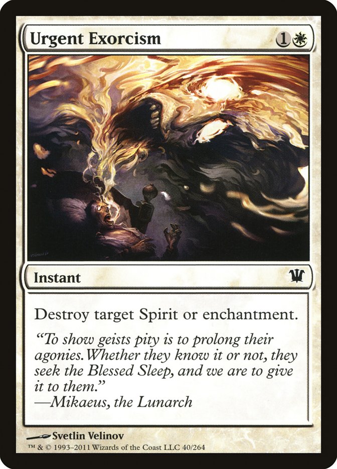 Urgent Exorcism [Innistrad] | Red Riot Games CA