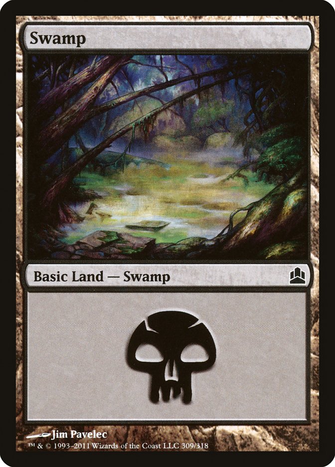 Swamp (309) [Commander 2011] | Red Riot Games CA