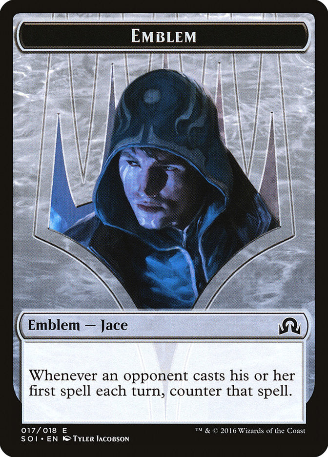 Jace, Unraveler of Secrets Emblem [Shadows over Innistrad Tokens] | Red Riot Games CA