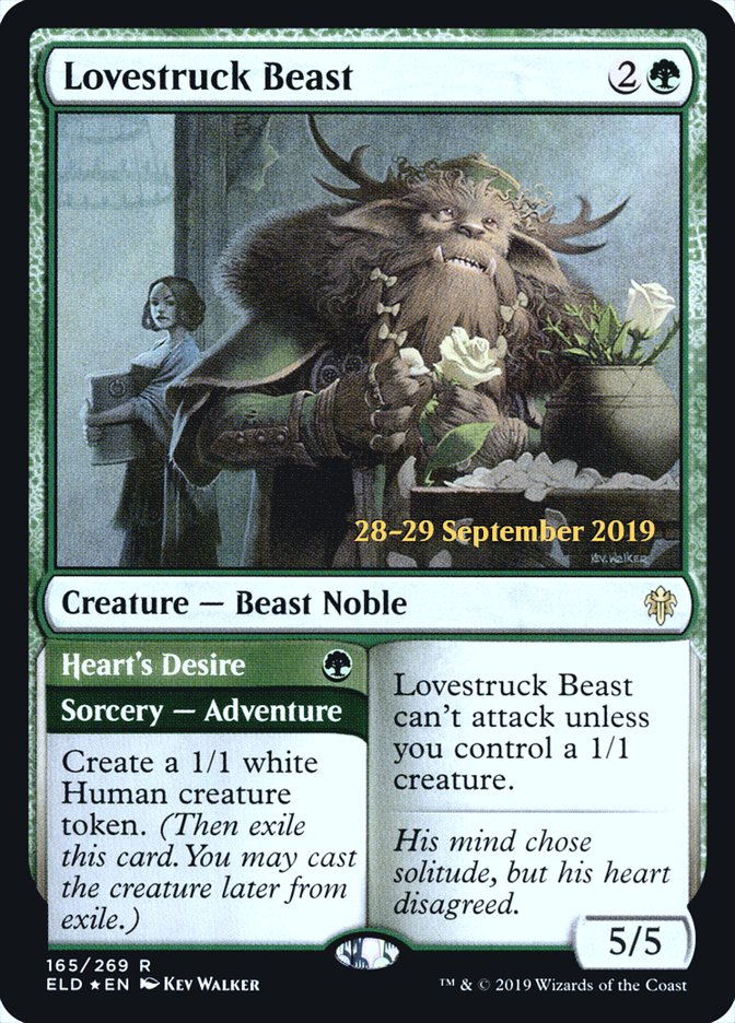 Lovestruck Beast // Heart's Desire [Throne of Eldraine Prerelease Promos] | Red Riot Games CA