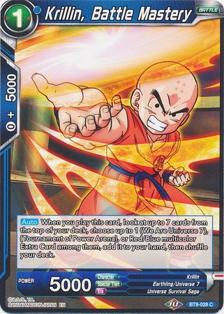 Krillin, Battle Mastery (BT9-028) [Universal Onslaught] | Red Riot Games CA