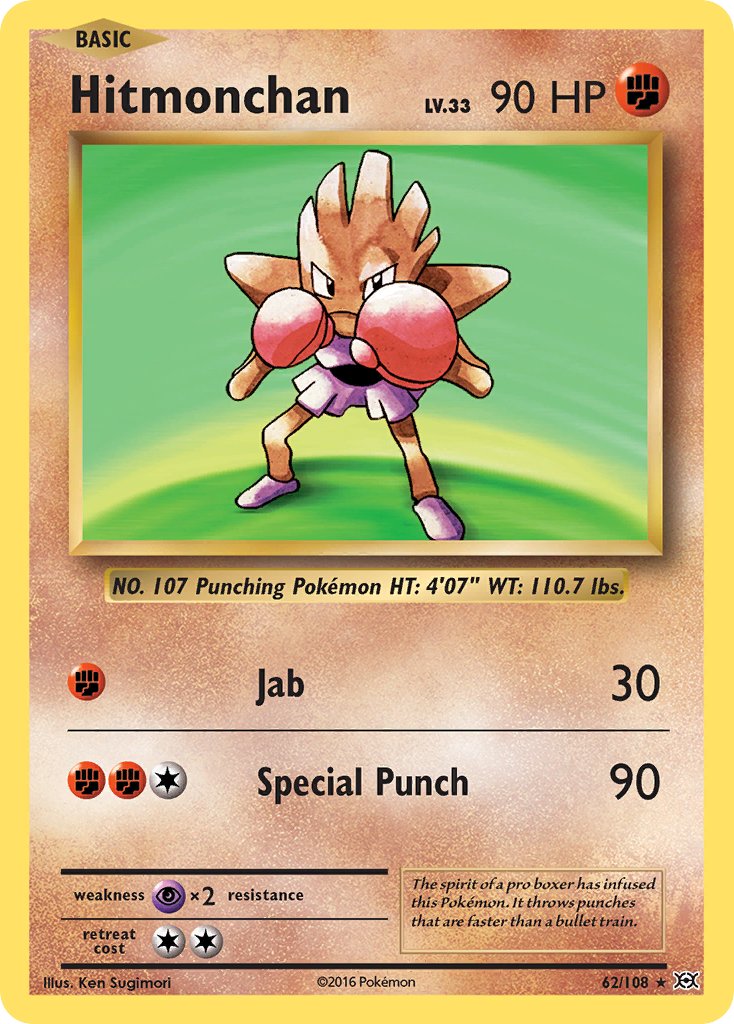 Hitmonchan (62/108) (Theme Deck Exclusive) [XY: Evolutions] | Red Riot Games CA