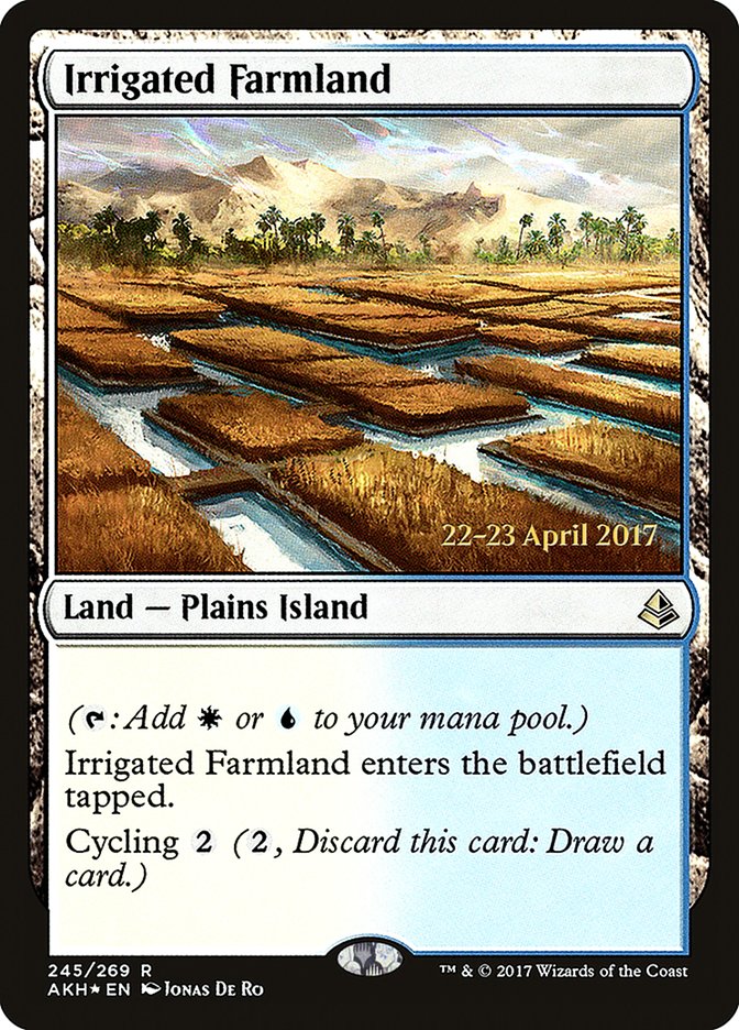 Irrigated Farmland [Amonkhet Prerelease Promos] | Red Riot Games CA