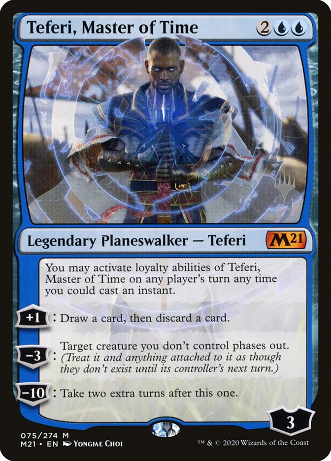 Teferi, Master of Time (Promo Pack) (75) [Core Set 2021 Promos] | Red Riot Games CA