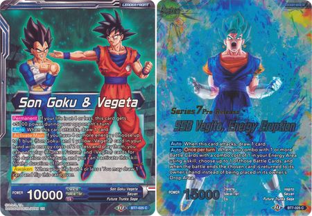 Son Goku & Vegeta // SSB Vegito, Energy Eruption (BT7-025_PR) [Assault of the Saiyans Prerelease Promos] | Red Riot Games CA