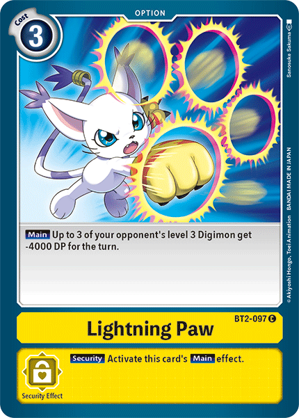 Lightning Paw [BT2-097] [Release Special Booster Ver.1.5] | Red Riot Games CA