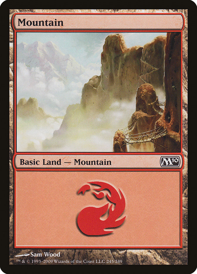 Mountain (245) [Magic 2010] | Red Riot Games CA