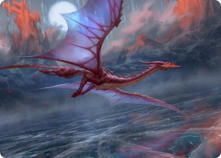 Manaform Hellkite Art Card [Innistrad: Crimson Vow Art Series] | Red Riot Games CA