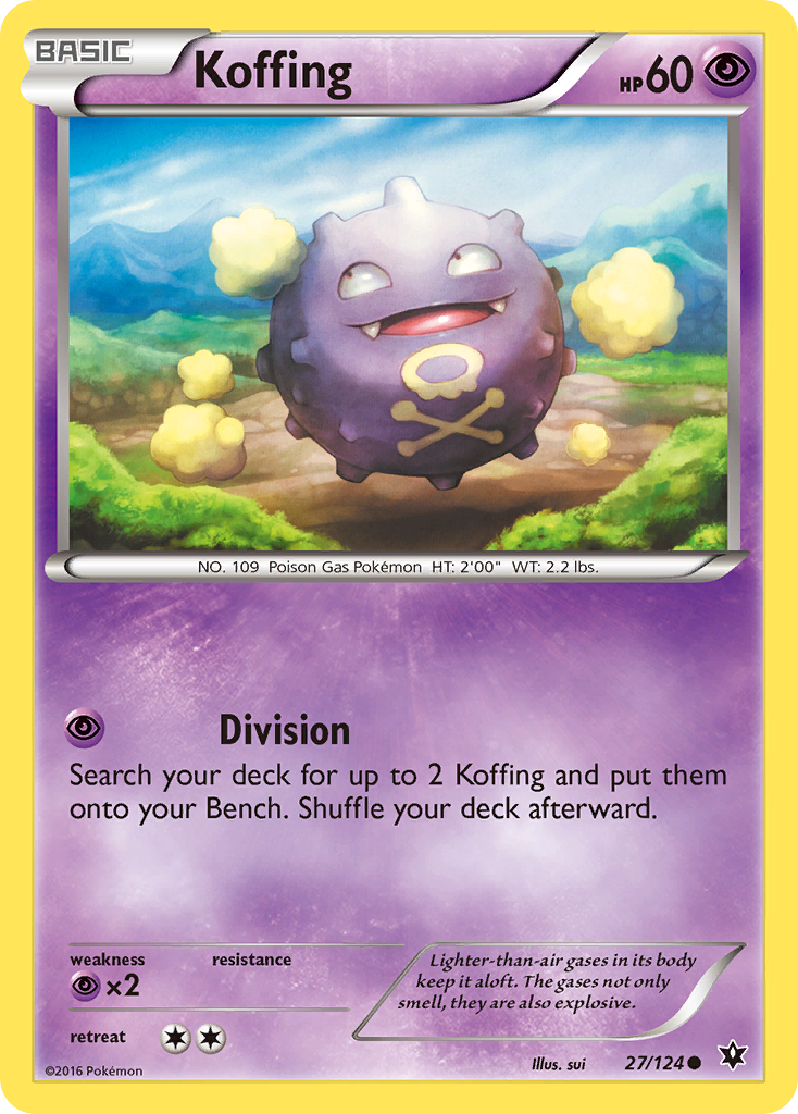 Koffing (27/124) [XY: Fates Collide] | Red Riot Games CA