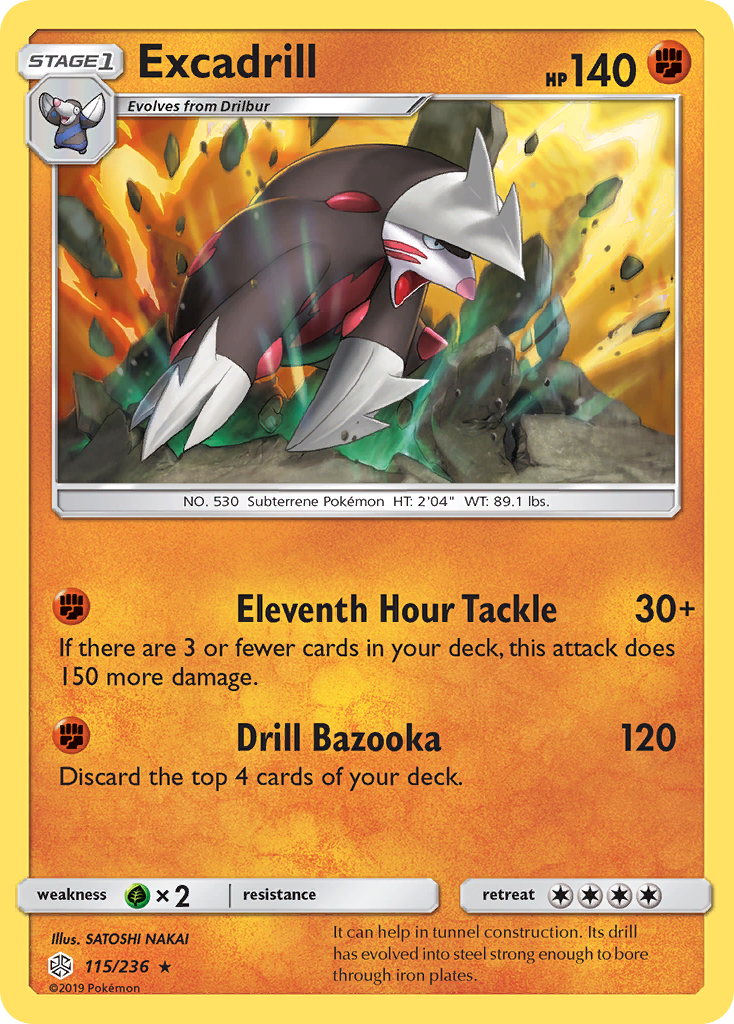 Excadrill (115/236) [Sun & Moon: Cosmic Eclipse] | Red Riot Games CA
