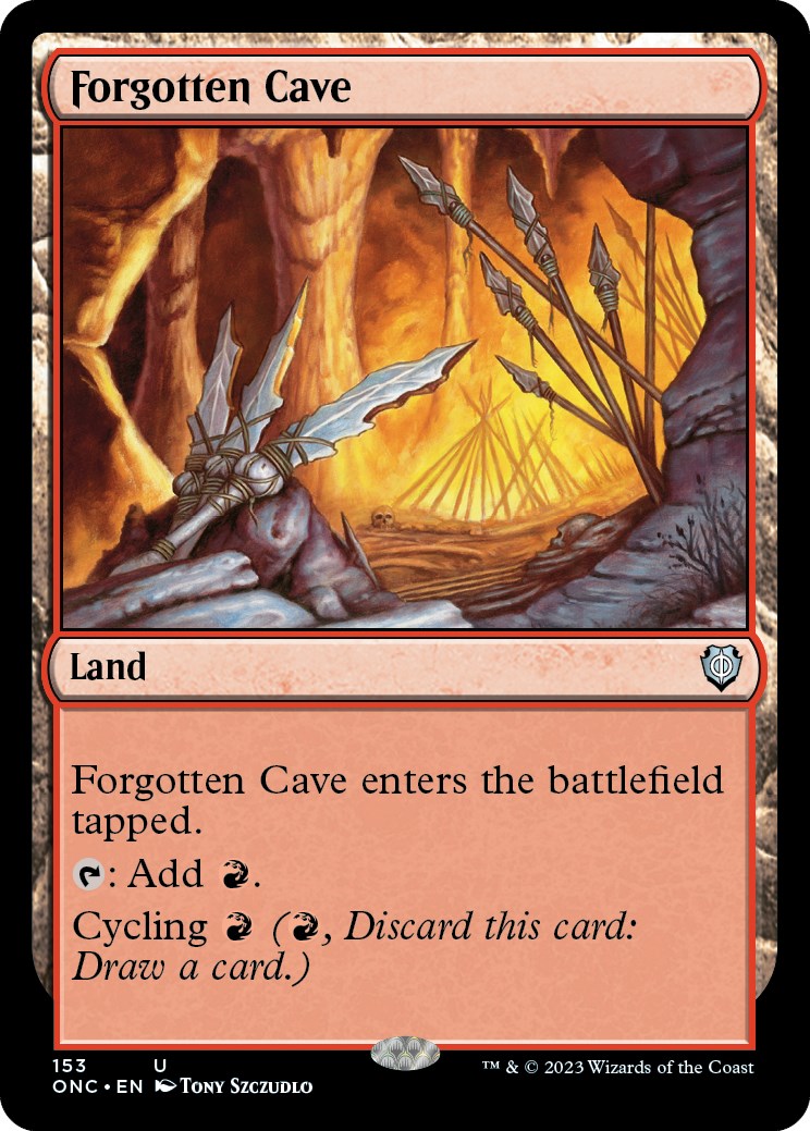 Forgotten Cave [Phyrexia: All Will Be One Commander] | Red Riot Games CA