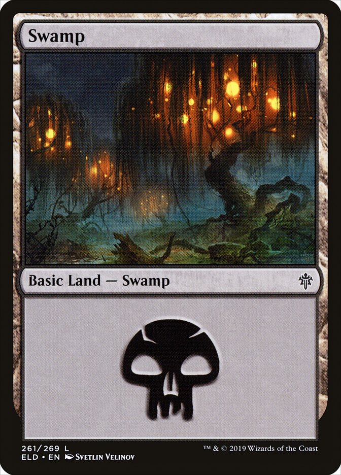 Swamp (261) [Throne of Eldraine] | Red Riot Games CA