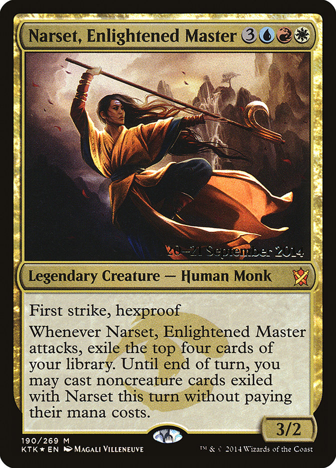 Narset, Enlightened Master [Khans of Tarkir Prerelease Promos] | Red Riot Games CA