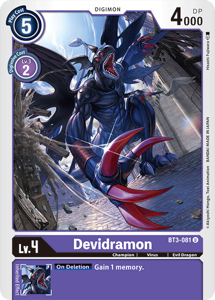 Devidramon [BT3-081] [Release Special Booster Ver.1.0] | Red Riot Games CA