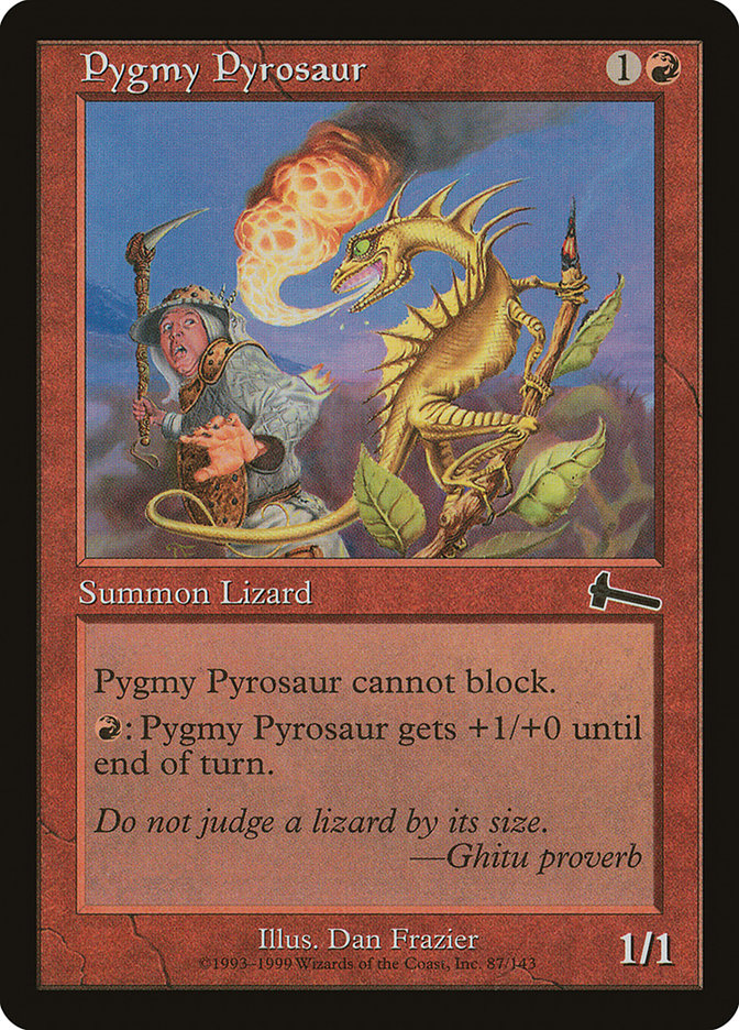 Pygmy Pyrosaur [Urza's Legacy] | Red Riot Games CA