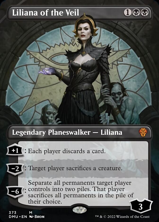 Liliana of the Veil (Borderless) [Dominaria United] | Red Riot Games CA