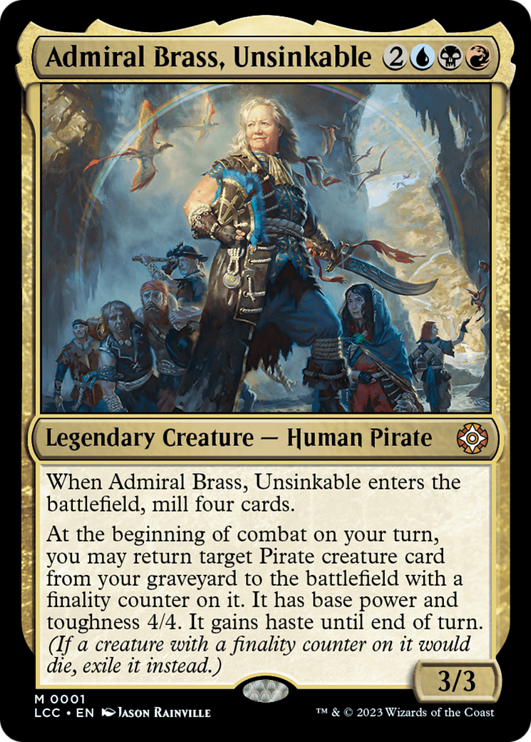 Admiral Brass, Unsinkable (Display Commander) [The Lost Caverns of Ixalan Commander] | Red Riot Games CA