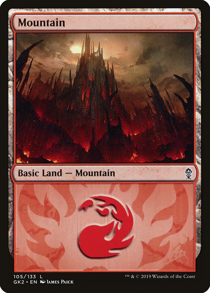 Mountain (105) [Ravnica Allegiance Guild Kit] | Red Riot Games CA