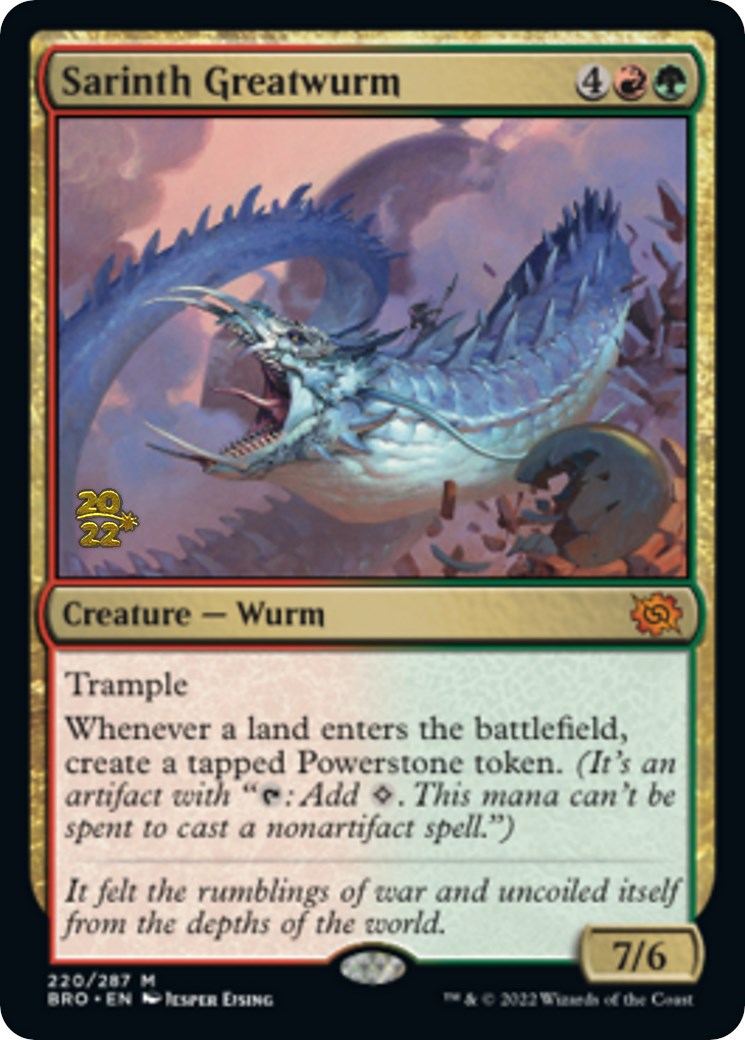 Sarinth Greatwurm [The Brothers' War Prerelease Promos] | Red Riot Games CA