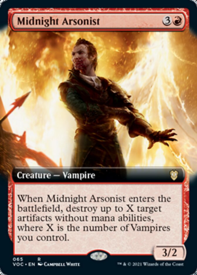 Midnight Arsonist (Extended Art) [Innistrad: Crimson Vow Commander] | Red Riot Games CA