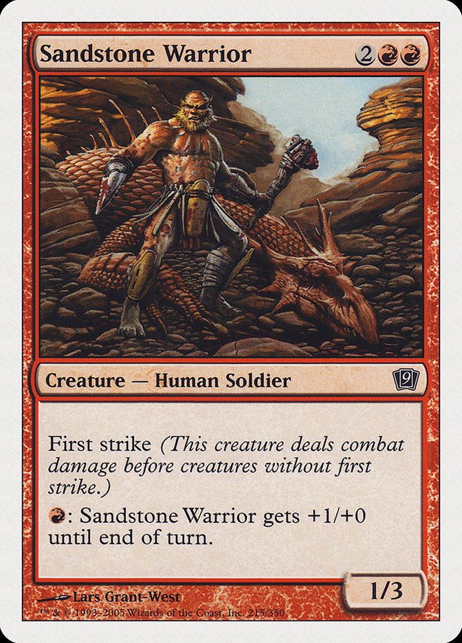 Sandstone Warrior [Ninth Edition] | Red Riot Games CA