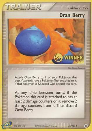 Oran Berry (85/109) (Winner) [EX: Ruby & Sapphire] | Red Riot Games CA
