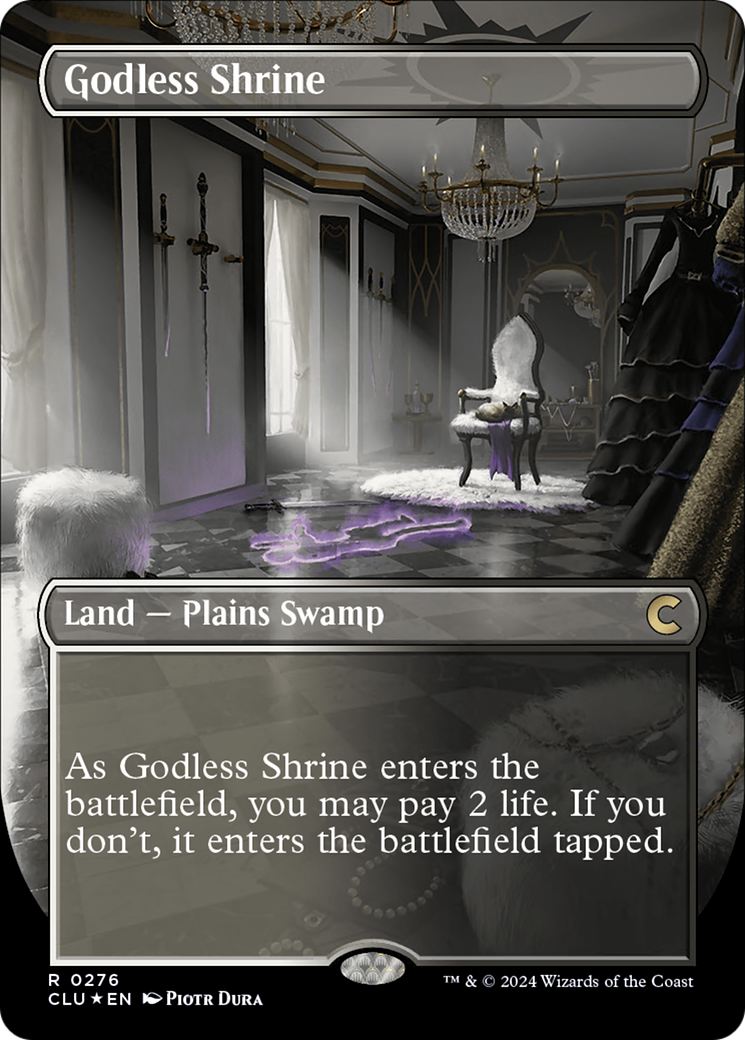 Godless Shrine (Borderless) [Ravnica: Clue Edition] | Red Riot Games CA