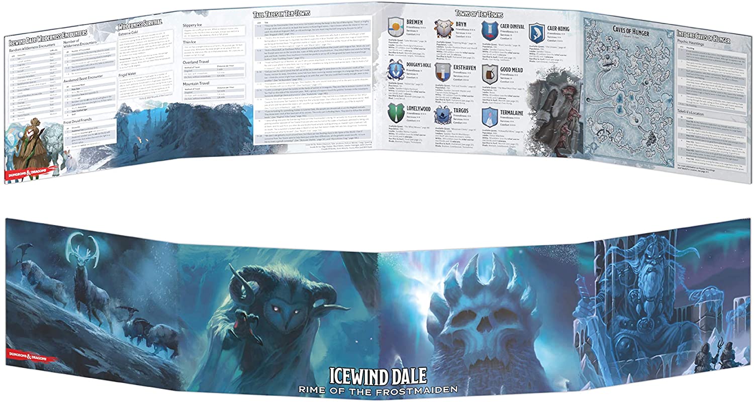 Icewind Dale: Rime of the Frostmaiden DM Screen | Red Riot Games CA
