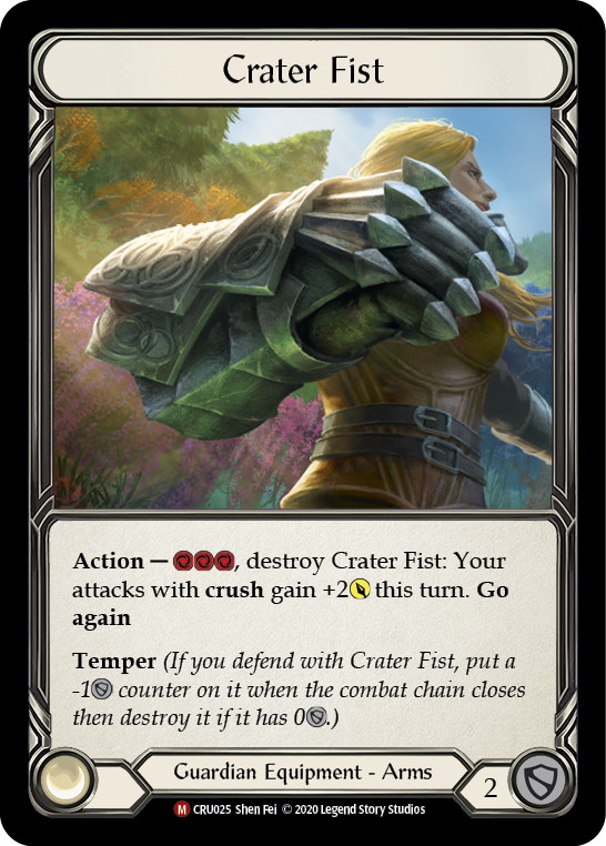 Crater Fist [CRU025] (Crucible of War)  1st Edition Cold Foil | Red Riot Games CA