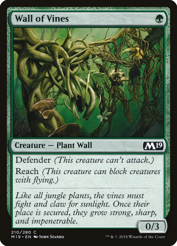 Wall of Vines [Core Set 2019] | Red Riot Games CA