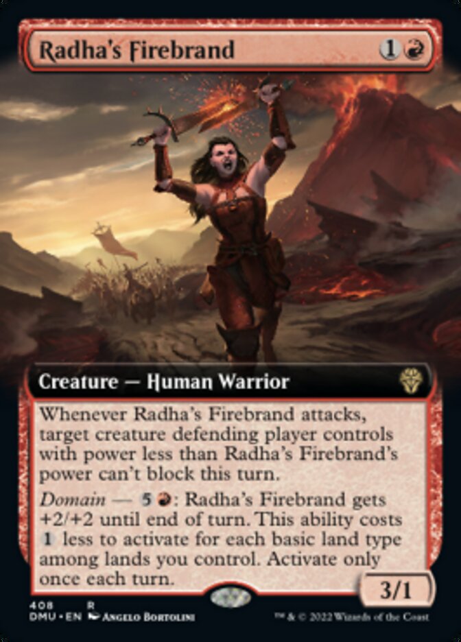 Radha's Firebrand (Extended Art) [Dominaria United] | Red Riot Games CA