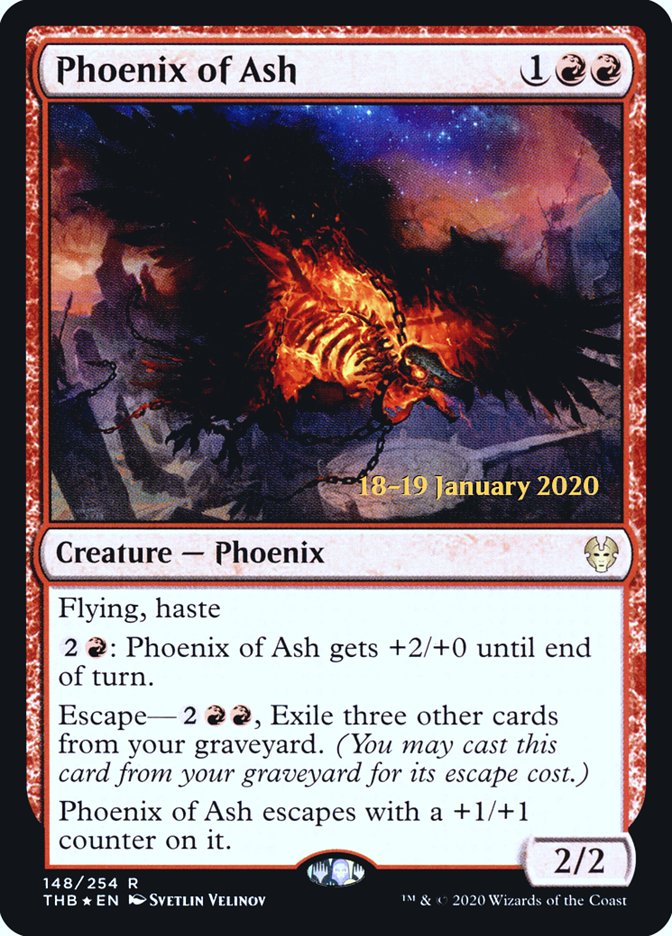 Phoenix of Ash [Theros Beyond Death Prerelease Promos] | Red Riot Games CA