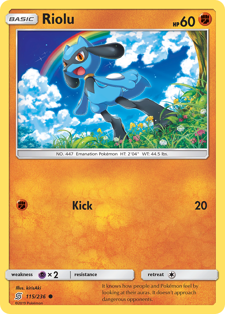 Riolu (115/236) [Sun & Moon: Unified Minds] | Red Riot Games CA