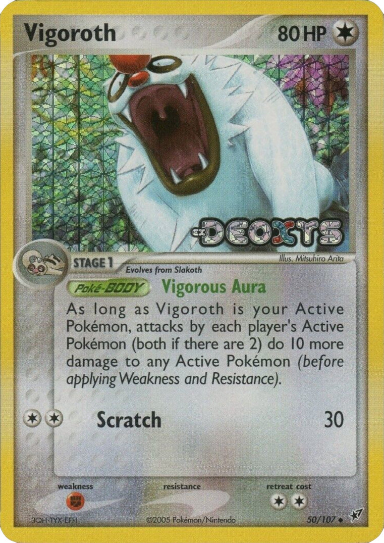 Vigoroth (50/107) (Stamped) [EX: Deoxys] | Red Riot Games CA