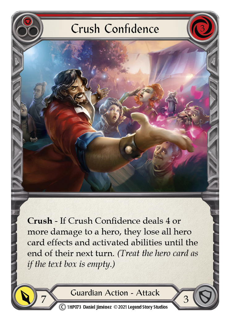 Crush Confidence (Red) [1HP073] (History Pack 1) | Red Riot Games CA
