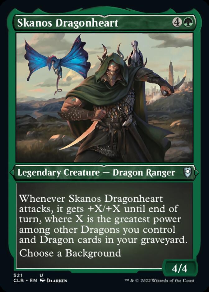 Skanos Dragonheart (Foil Etched) [Commander Legends: Battle for Baldur's Gate] | Red Riot Games CA