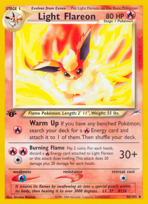 Light Flareon (46/105) [Neo Destiny 1st Edition] | Red Riot Games CA