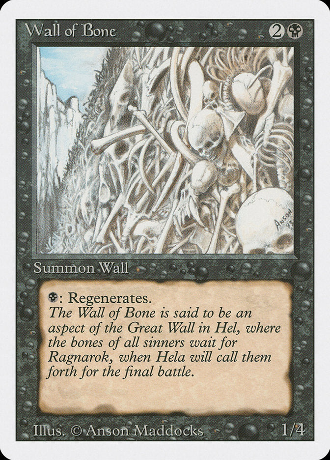 Wall of Bone [Revised Edition] | Red Riot Games CA