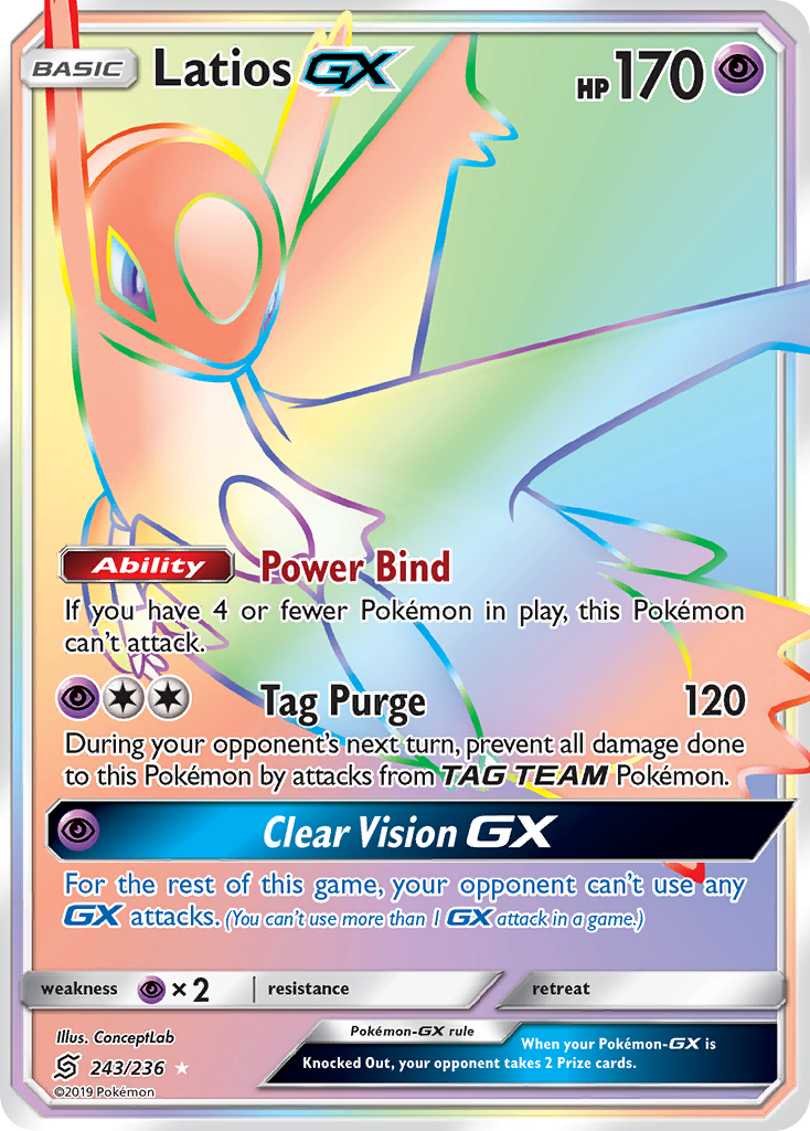 Latios GX (243/236) [Sun & Moon: Unified Minds] | Red Riot Games CA