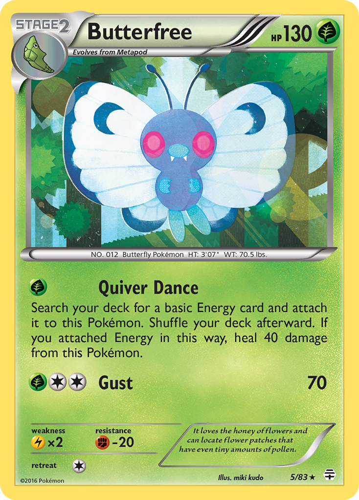 Butterfree (5/83) [XY: Generations] | Red Riot Games CA